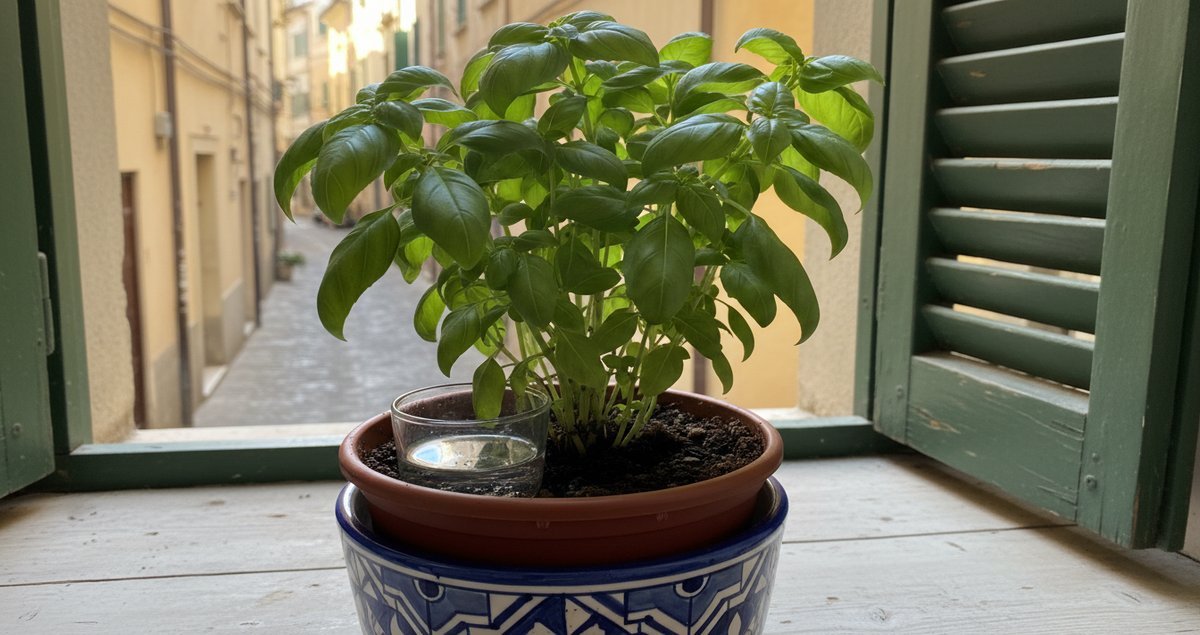 double-pot-water-mug-trick-tenere-basilico-vivo-pizzico-quotidiano