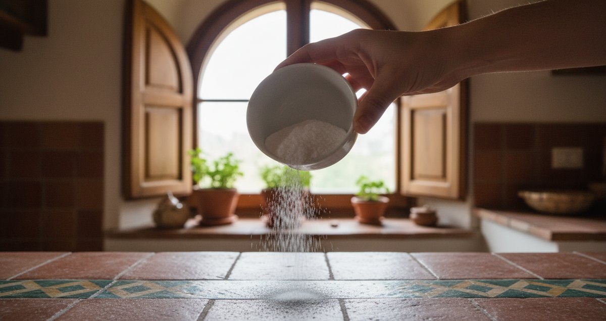 un-cucchiaino-polvere-mocio-pavimento-appena-posato